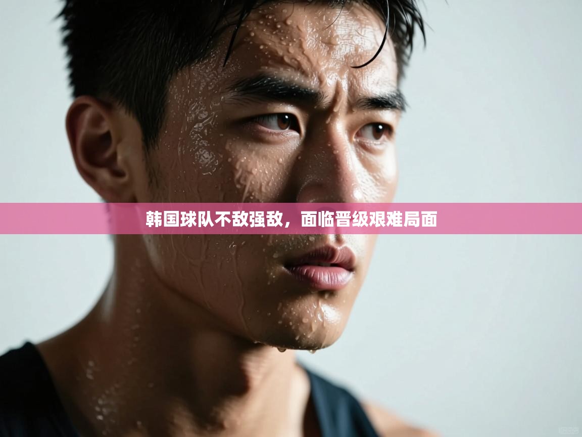韩国球队不敌强敌，面临晋级艰难局面